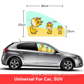 Clear cute printed magnetic nylon mesh car sunshade